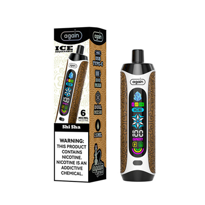 6 Mg Nicotine Level Disposable Vape 25000 Puff Via Express Delivery ICE ADJUSTMENT