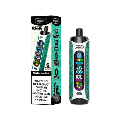 again grace Direct To Lung Vape Ice Control 3 Level and 6 Mg Nicotine Level for Intense Vaping Experience