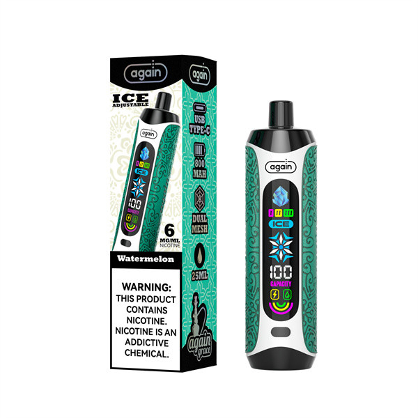 again grace Direct To Lung Vape Ice Control 3 Level and 6 Mg Nicotine Level for Intense Vaping Experience