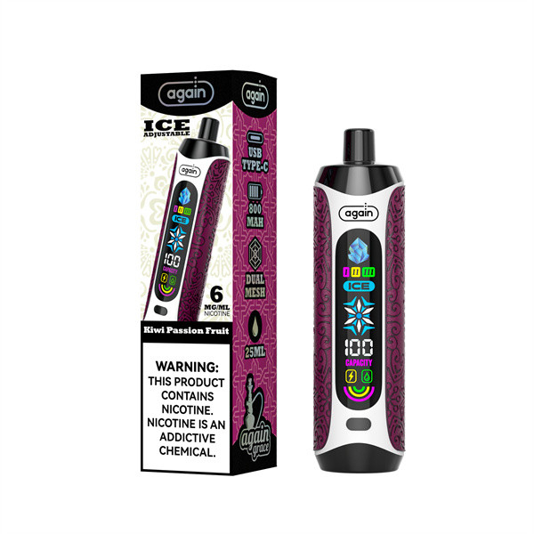 25000 Puff Disposable Vape 800 MAh Battery 0.6 Ohm Resistance and Long-Lasting Battery Life
